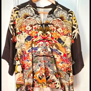 Japanese Painted Short Sleeve Jacket/Shirt - A Unique Blend Of Style And Traditi